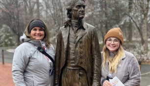 A Snowy Morning at Monticello
